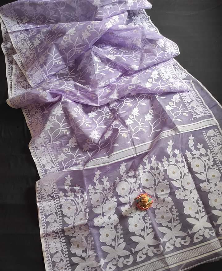 Baisakhi Mon Luxurious Dhakai Jamdani Saree