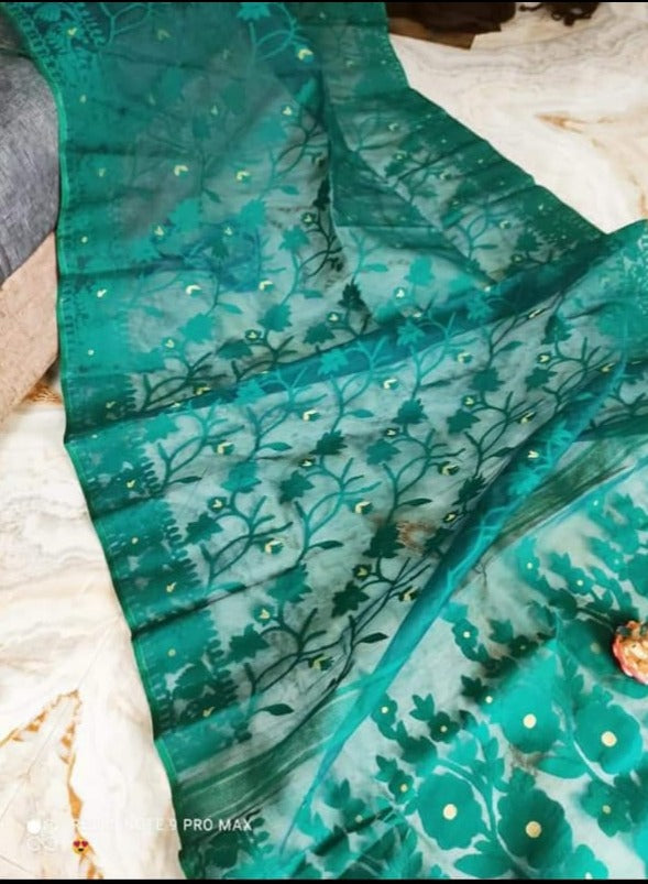 Baisakhi Mon Luxurious Dhakai Jamdani Saree