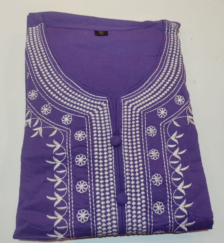 Fragrant Orchid Jaipur Kurti Set