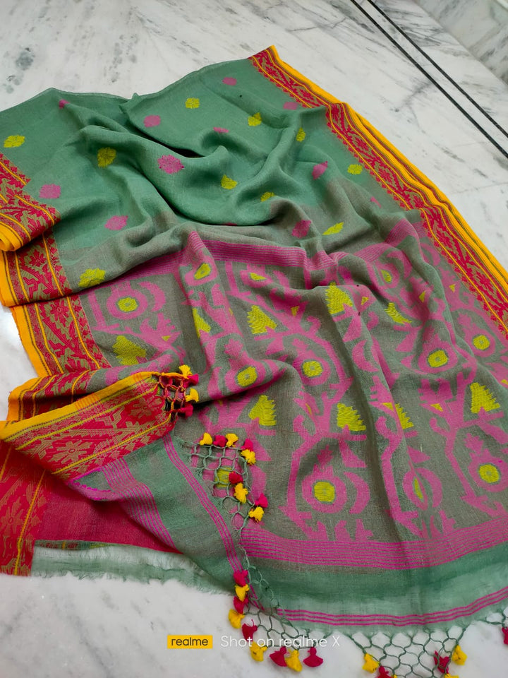 Fabulous Jayshree LInen Banarasi Saree