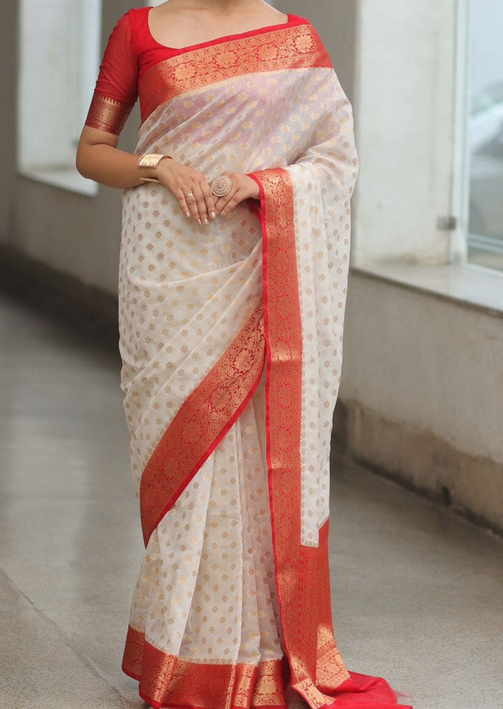 Crimson Glory Banarasi  Saree