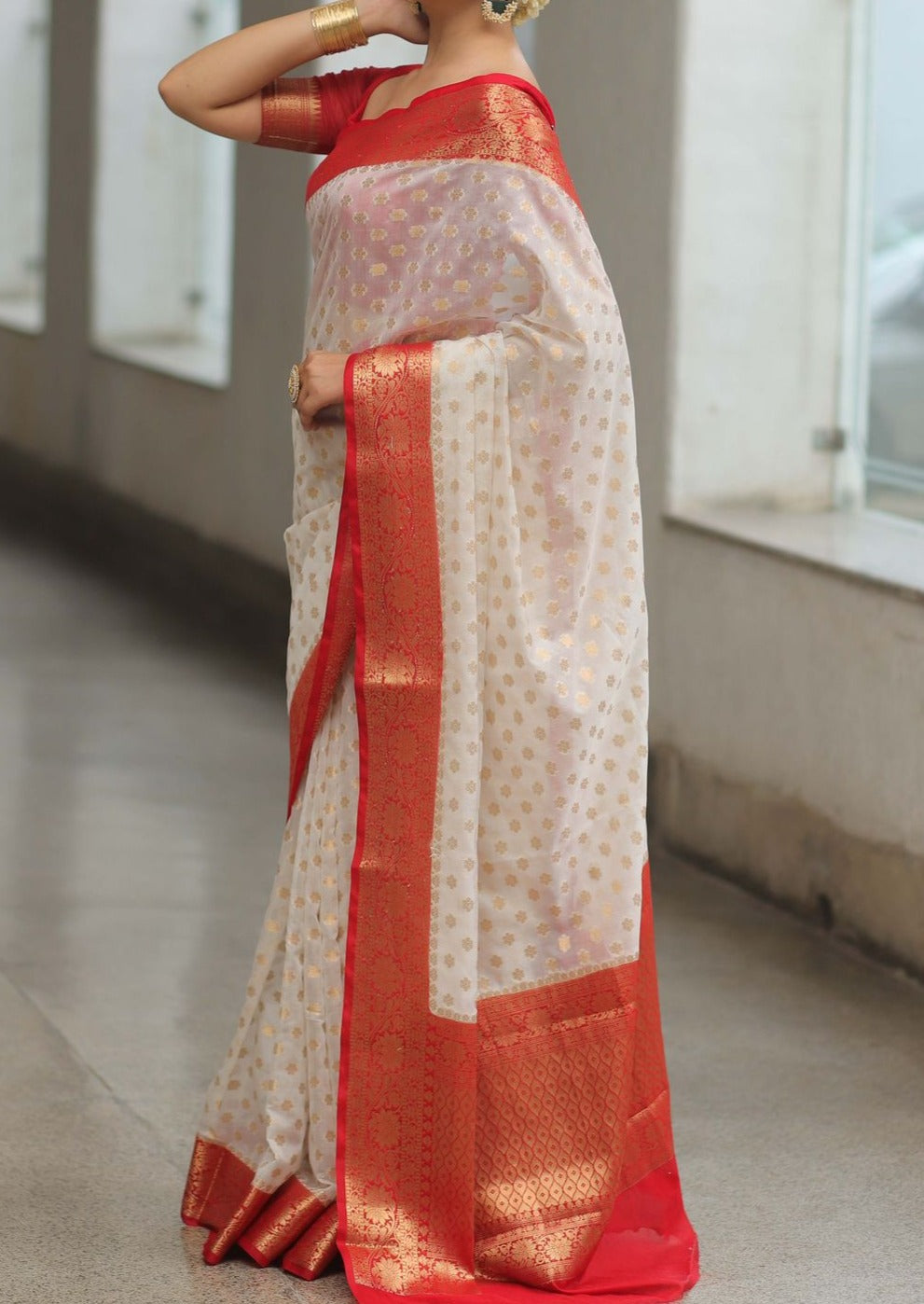 Crimson Glory Banarasi  Saree