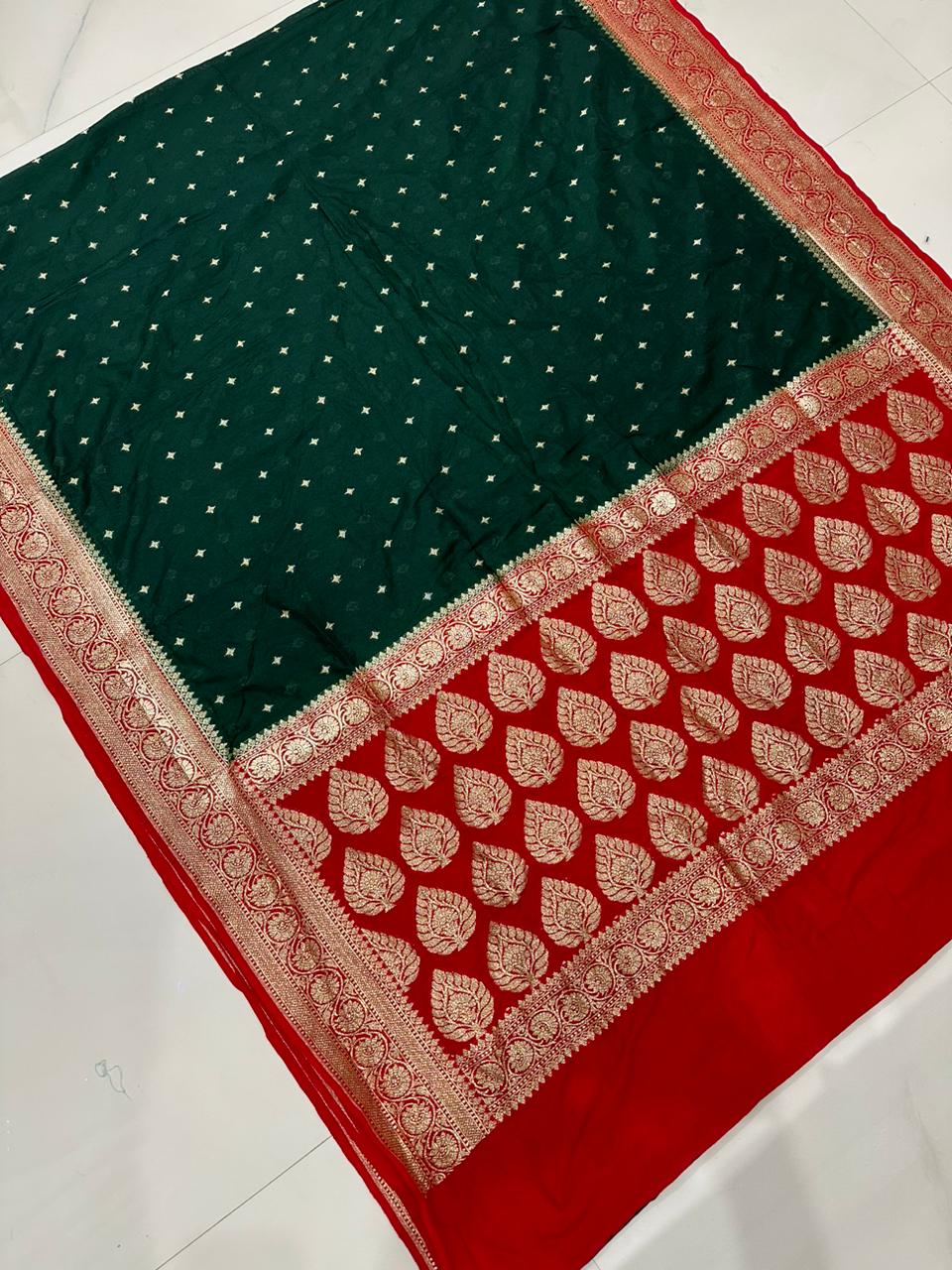 Banarsi semi katan silk Saree