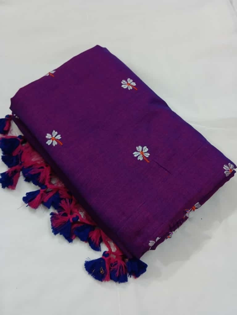 Bengal Shiuli khadi Saree