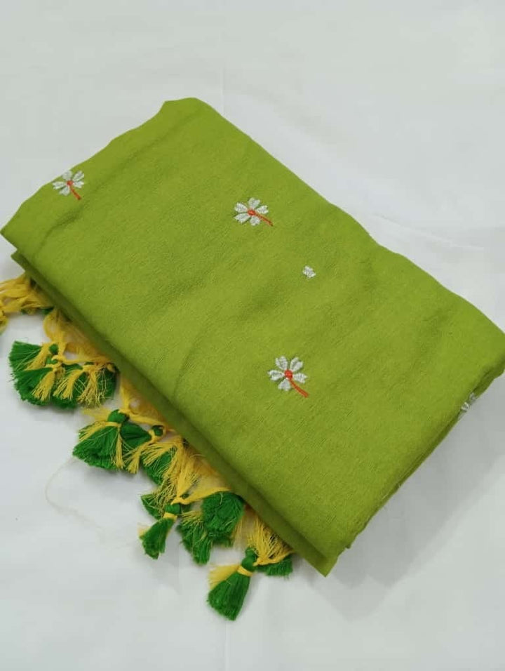 Bengal Shiuli khadi Saree