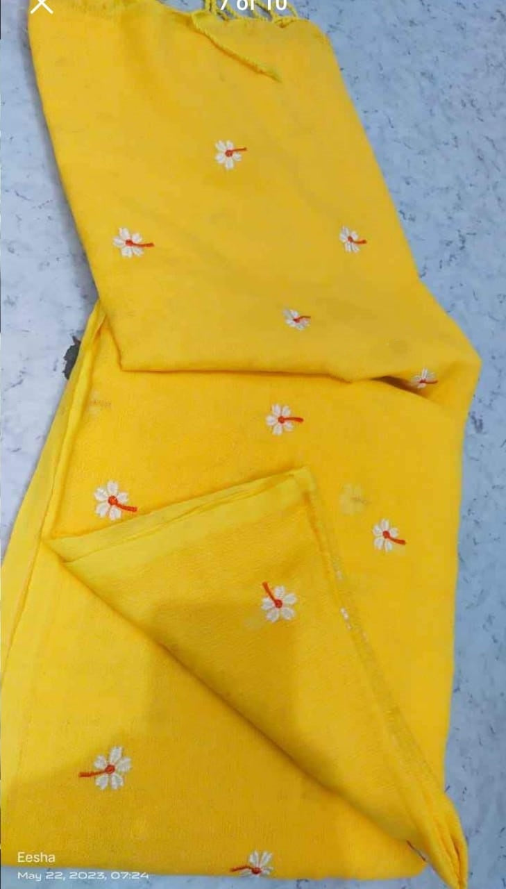 Bengal Shiuli khadi Saree