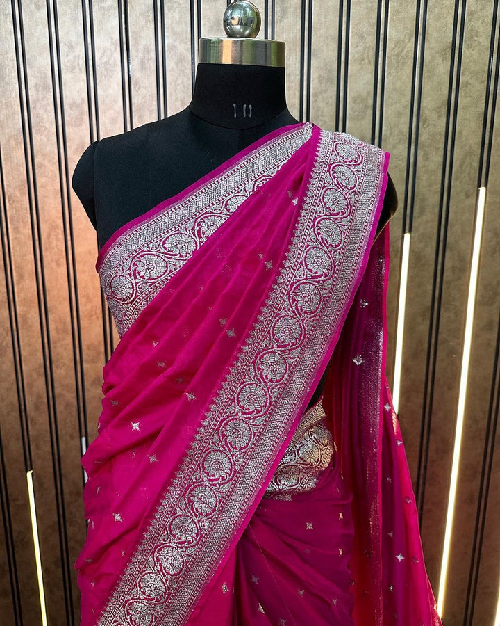 Banarsi semi katan silk Saree