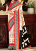 Swastik Print Cotton Saree