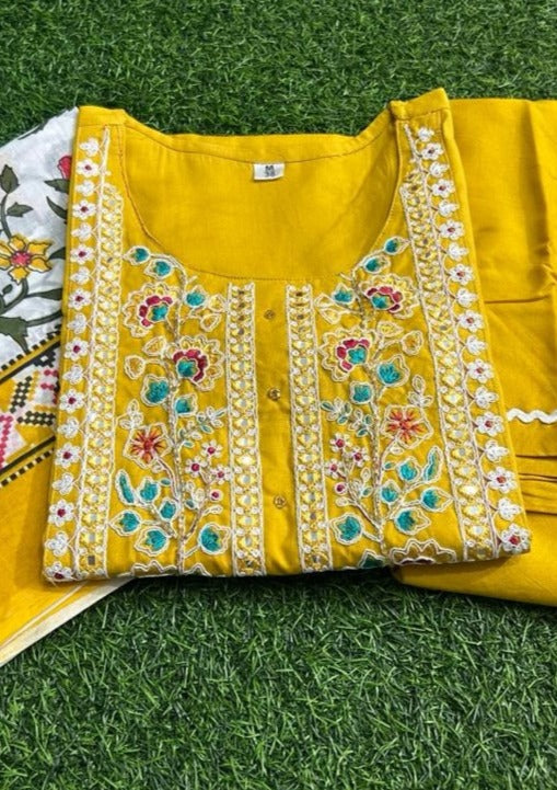 Julia Rosa - A Yellow Jaipur Kurti Set