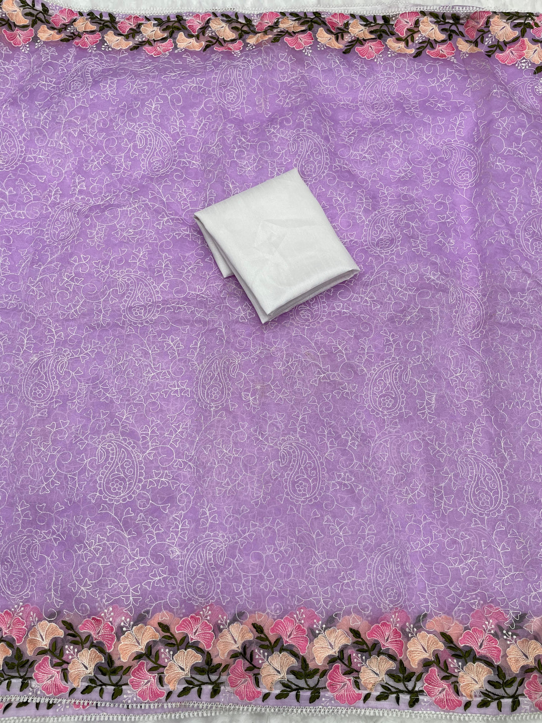 Lavender Dream Organza Saree ,