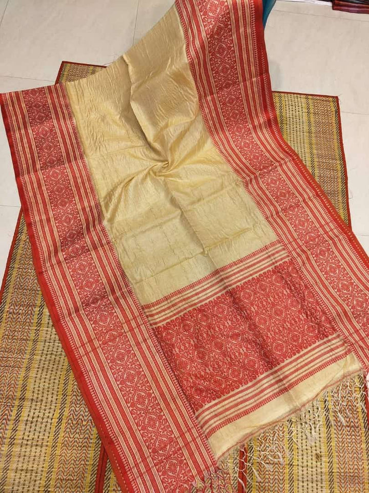 Sterling - The Auspicious Tussar Saree