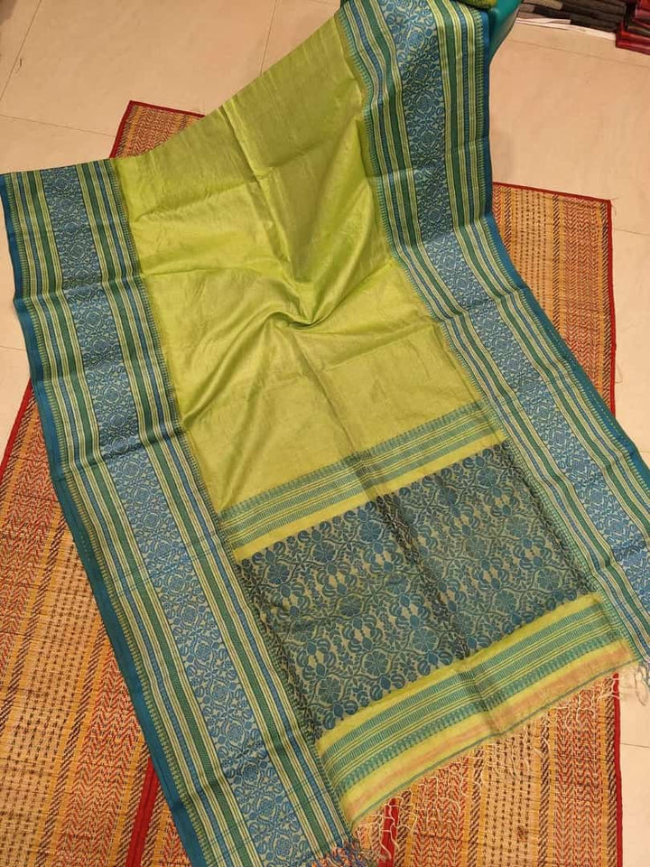 Sterling - The Auspicious Tussar Saree