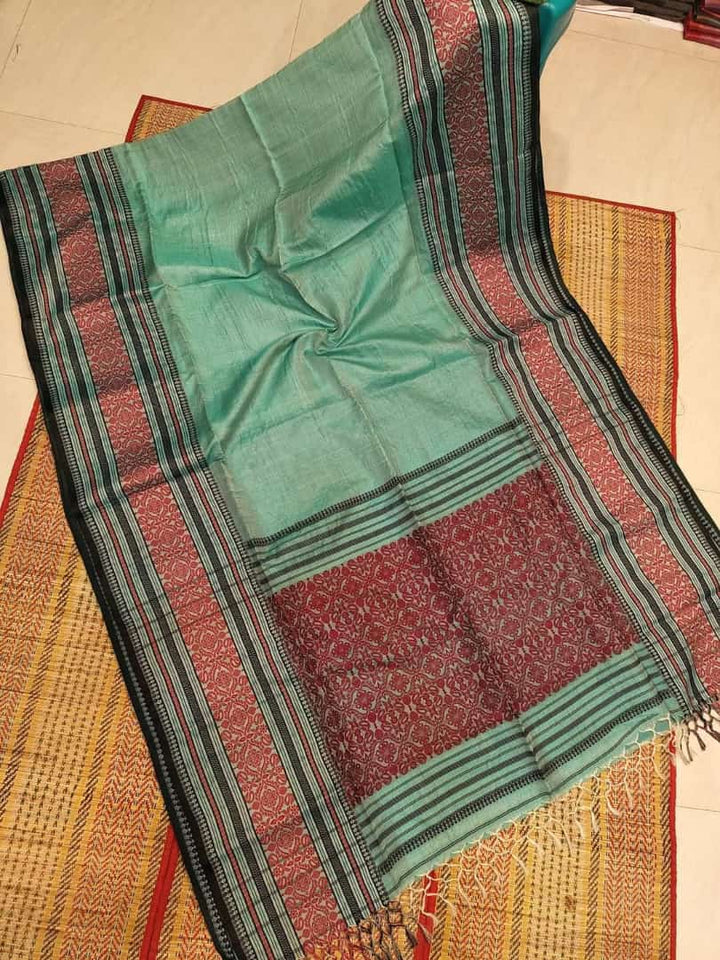 Sterling - The Auspicious Tussar Saree