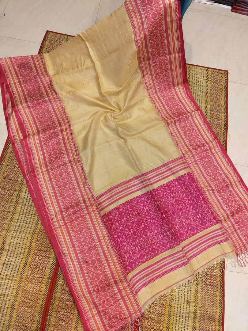 Sterling - The Auspicious Tussar Saree