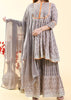 Stone Grey  Designer Jaipuri Sharara Set