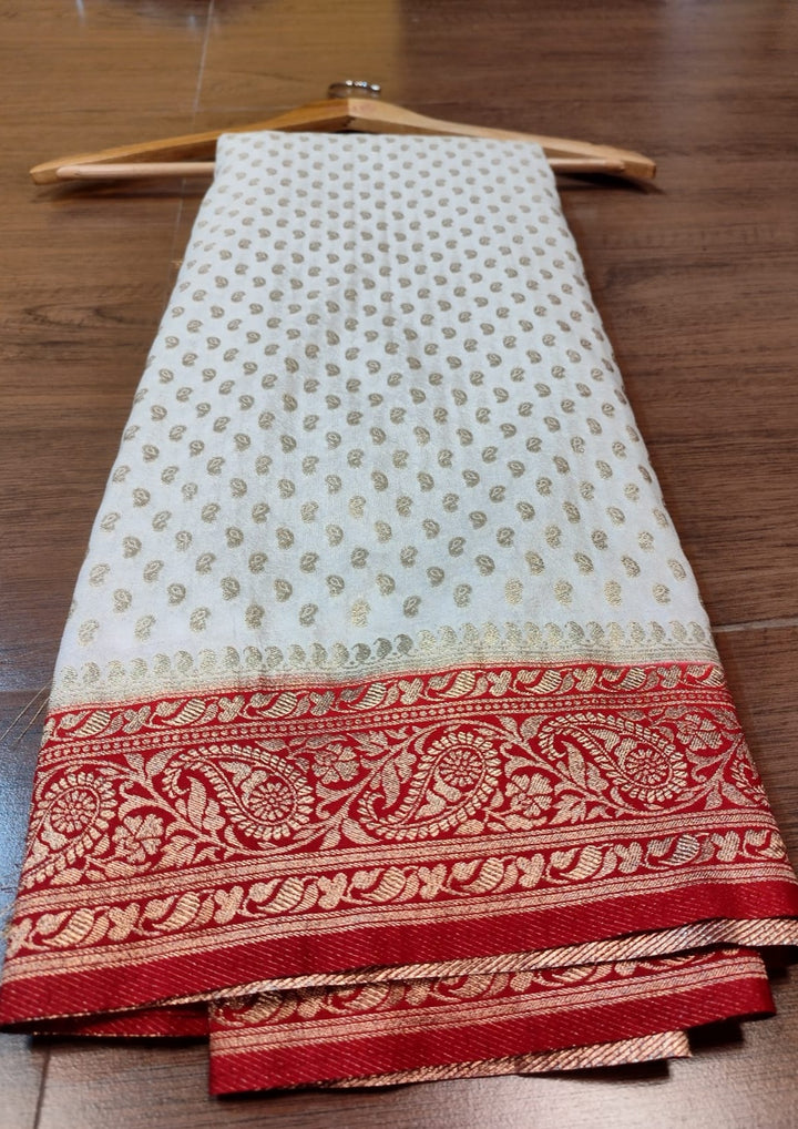 Preciously Kept In Georgette (Banarasi Silk)Saree