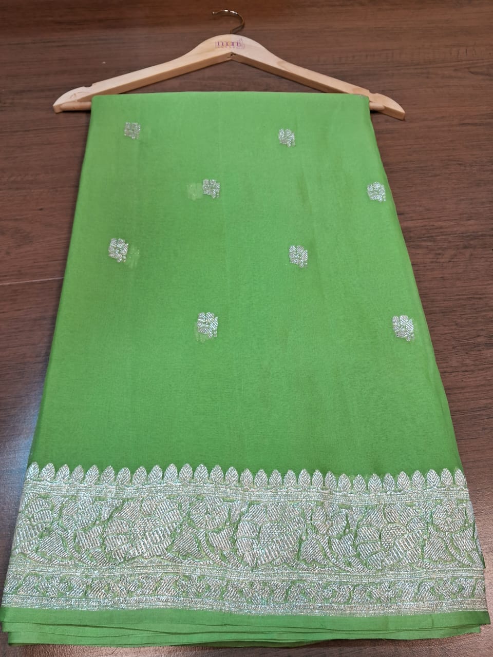 Legacy Of Khaddi Chiffon Handloom Banarasi Saree (Green)