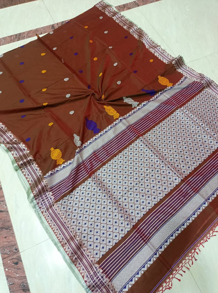 Cotton On Shades Jamdani Saree(Marcerized Cotton)