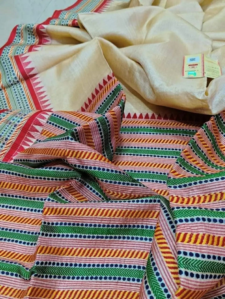 Choice Of Bengal - The Auspicious Tussar Saree