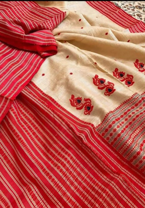 Heart Of Bengal - The Auspicious Tussar Saree