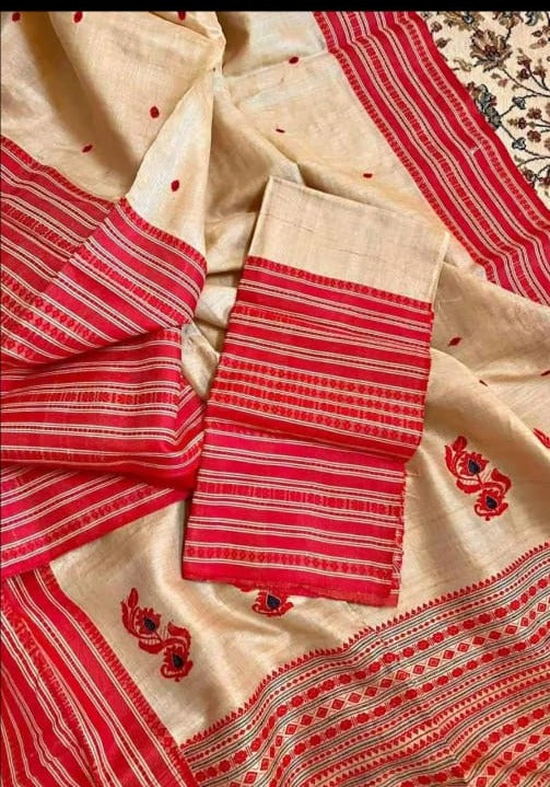 Heart Of Bengal - The Auspicious Tussar Saree