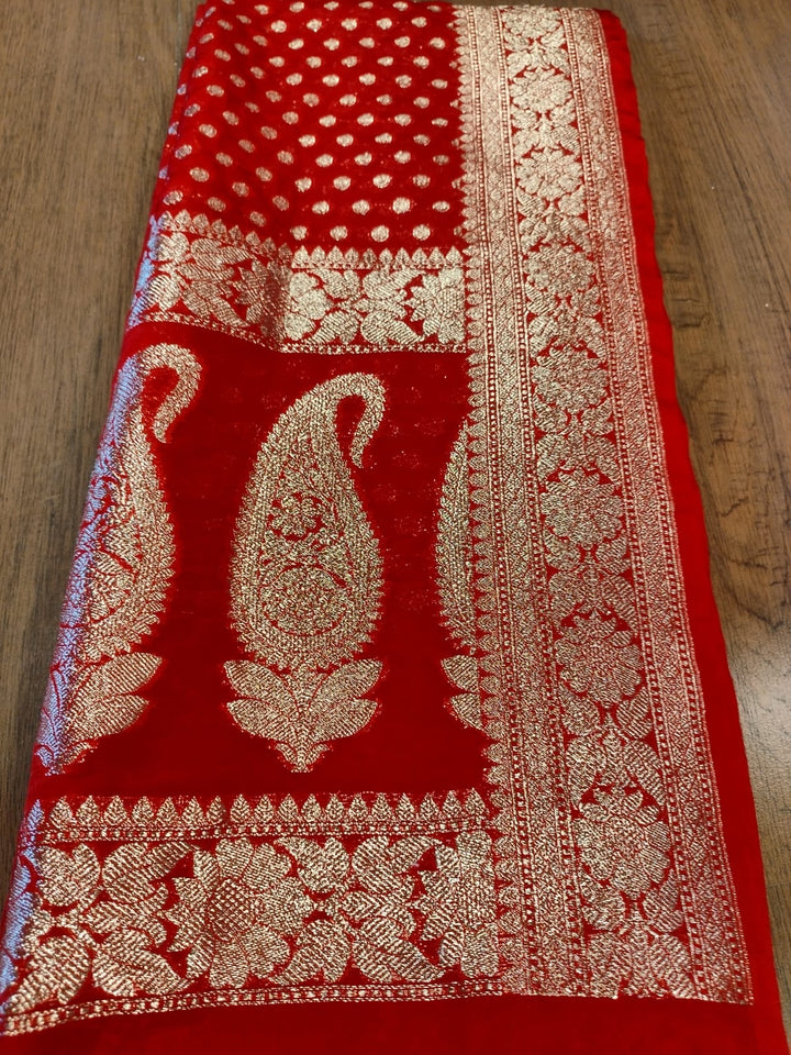 Banarsi semi katan silk Saree