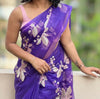 Decendants Of Fall's (Colors As You Like)Pure Organza Saree