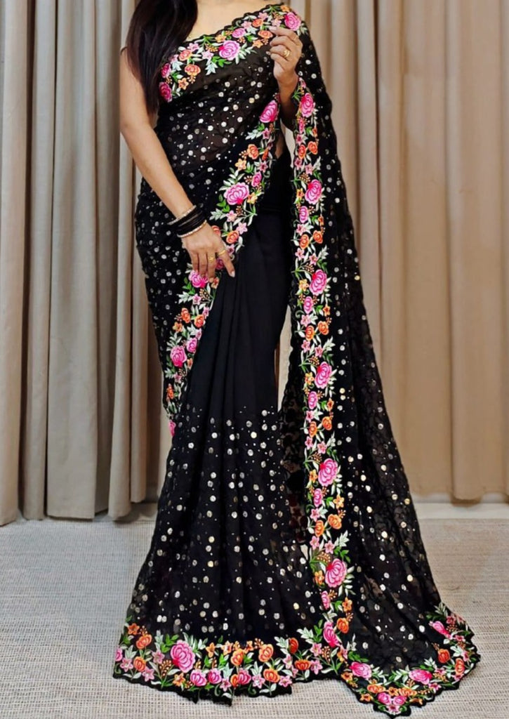 Sequin Saree