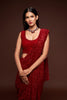 Picture Perfect - Sequins Saree ( Bright Like Maroon)