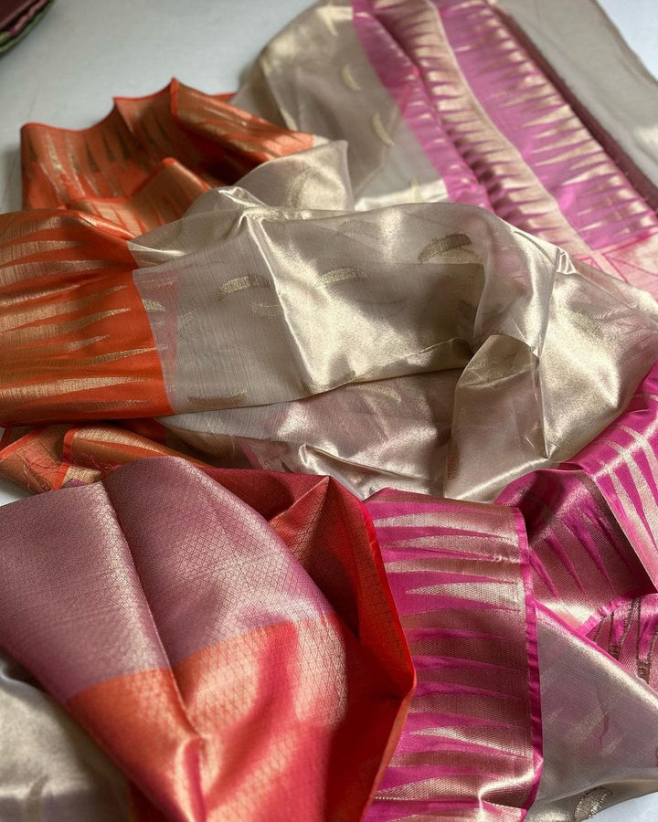 Ganga Jamuna Border Tissue Silk Banarasi Saree