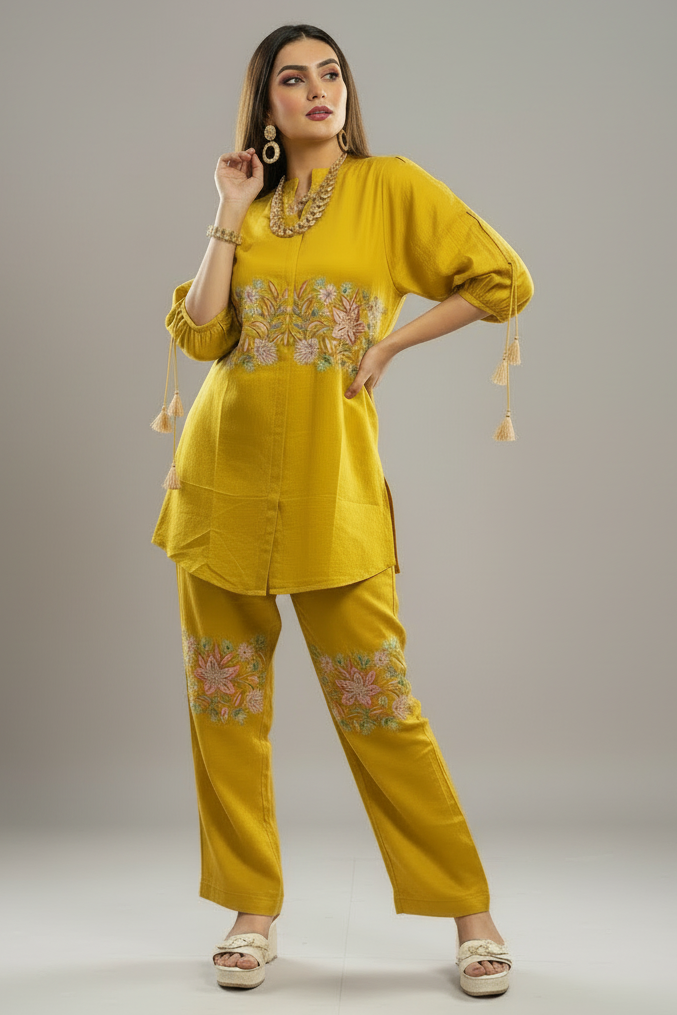 Balloon sleeves Co-Ord Set