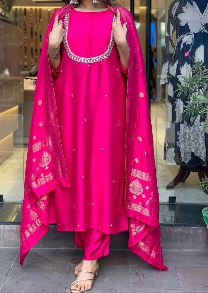Reflection of Pink  -Designer Suit Set