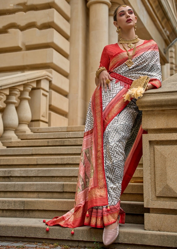 Queen of Waggle- Patola Silk Saree