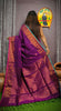 Swadeshi - A Bengal Pride (Purple Khadi Cotton Saree)