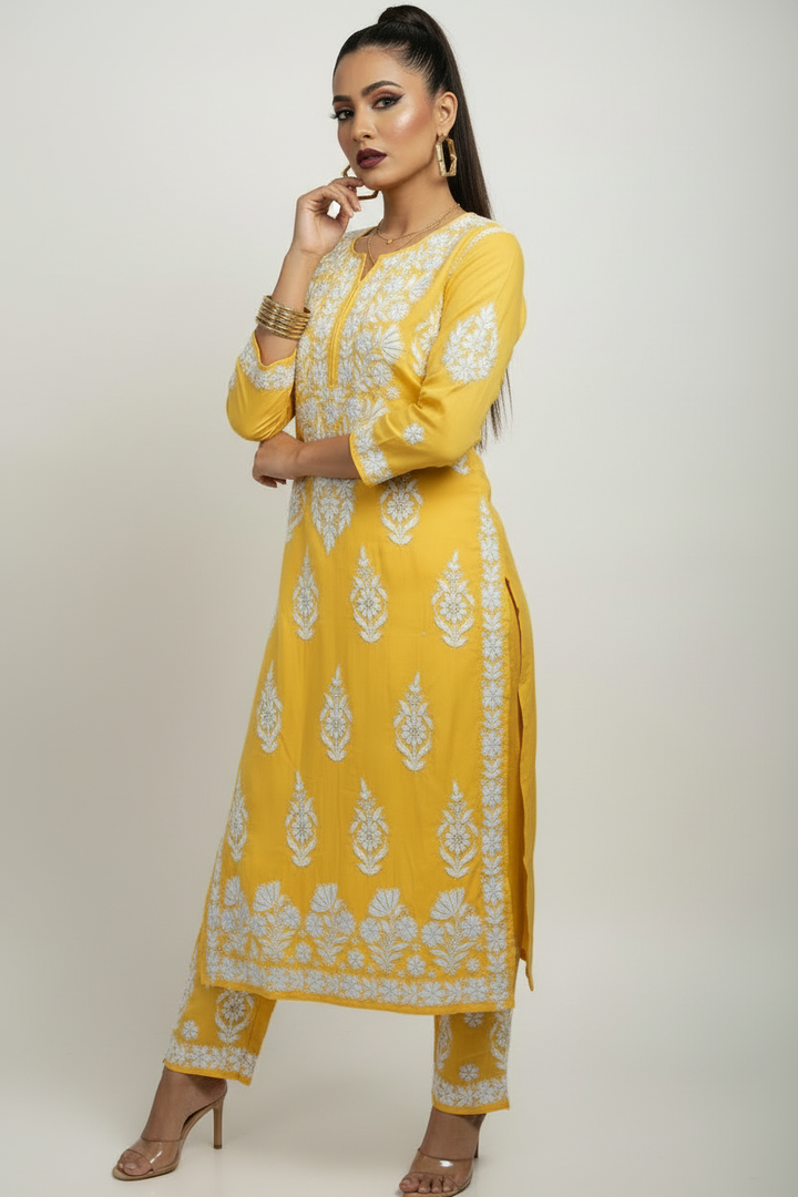 Fashion Portion - Suit Set(Yellow Irony)