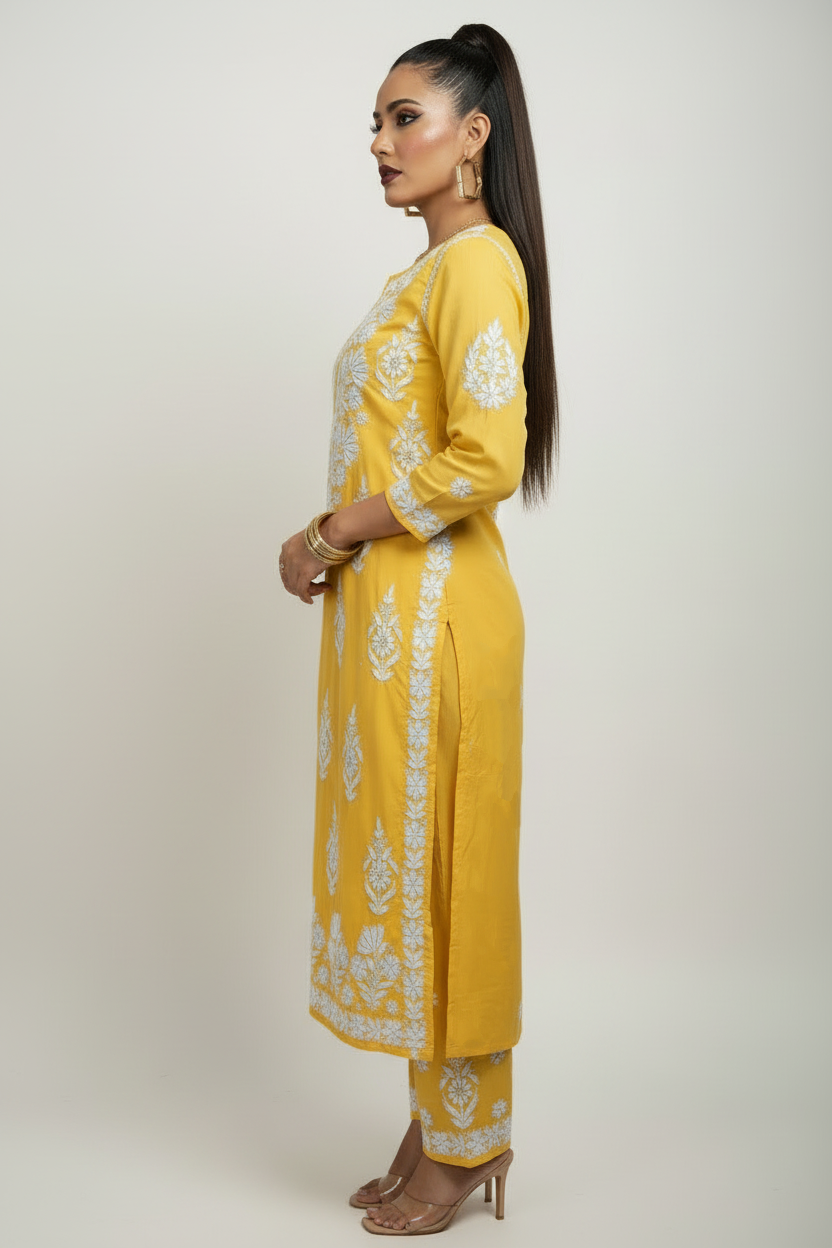 Fashion Portion - Suit Set(Yellow Irony)