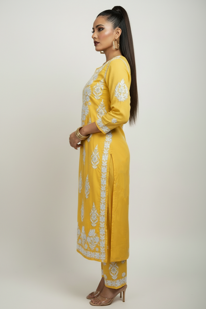 Fashion Portion - Suit Set(Yellow Irony)
