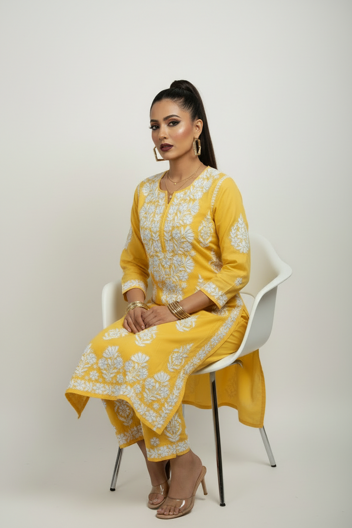 Fashion Portion - Suit Set(Yellow Irony)