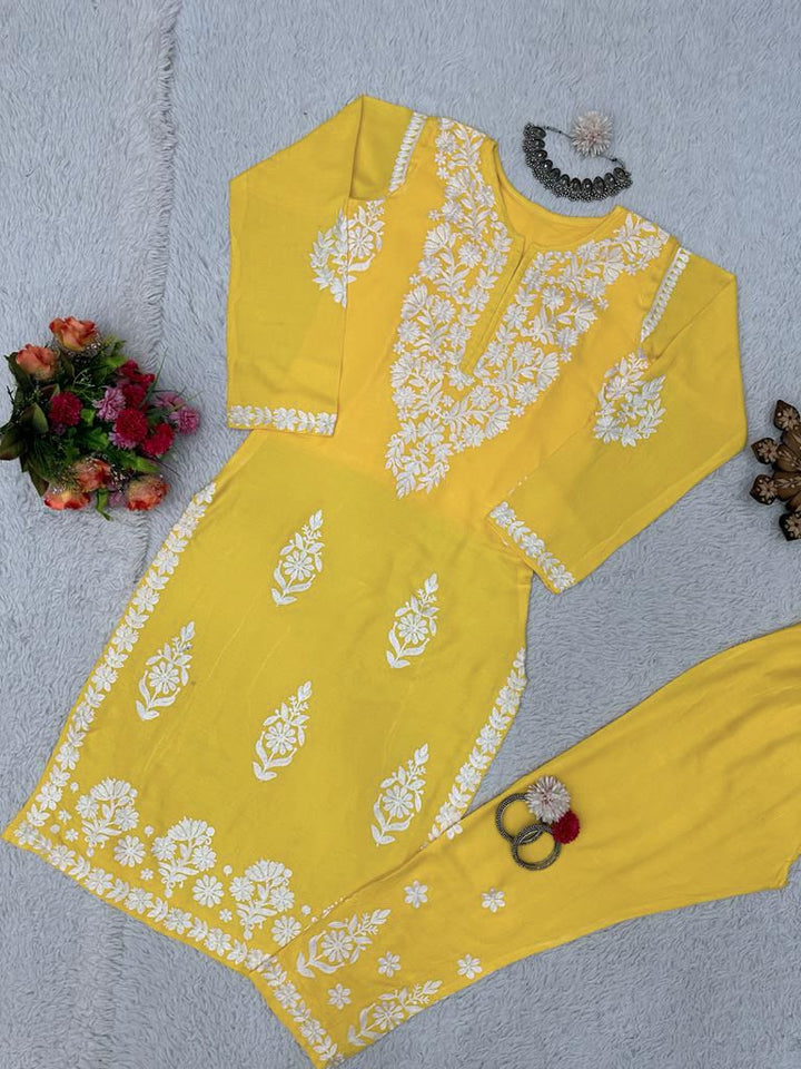 Fashion Portion - Suit Set(Yellow Irony)