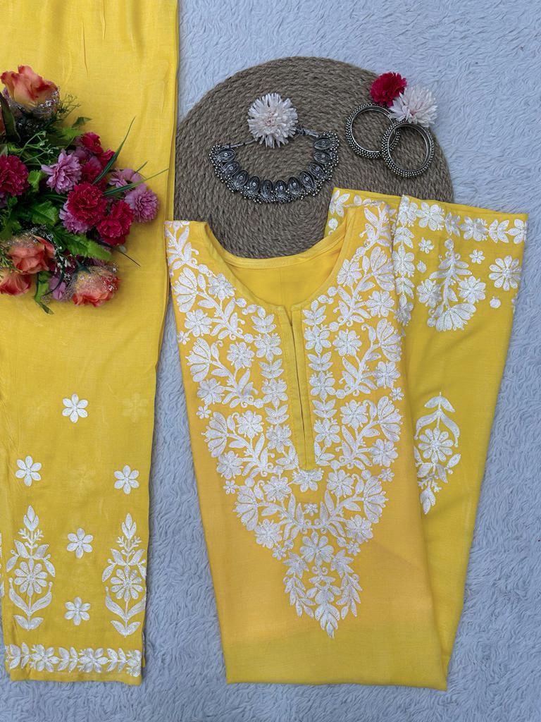 Fashion Portion - Suit Set(Yellow Irony)