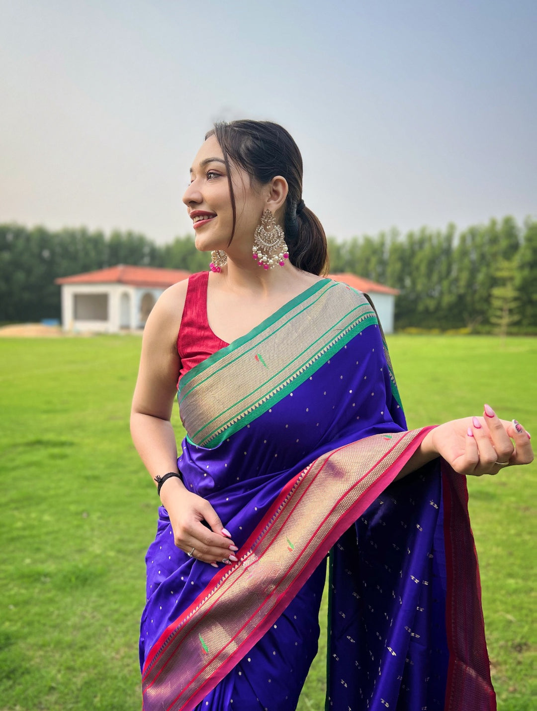 Ganga Yamuna- A Luxurious Paithani Saree