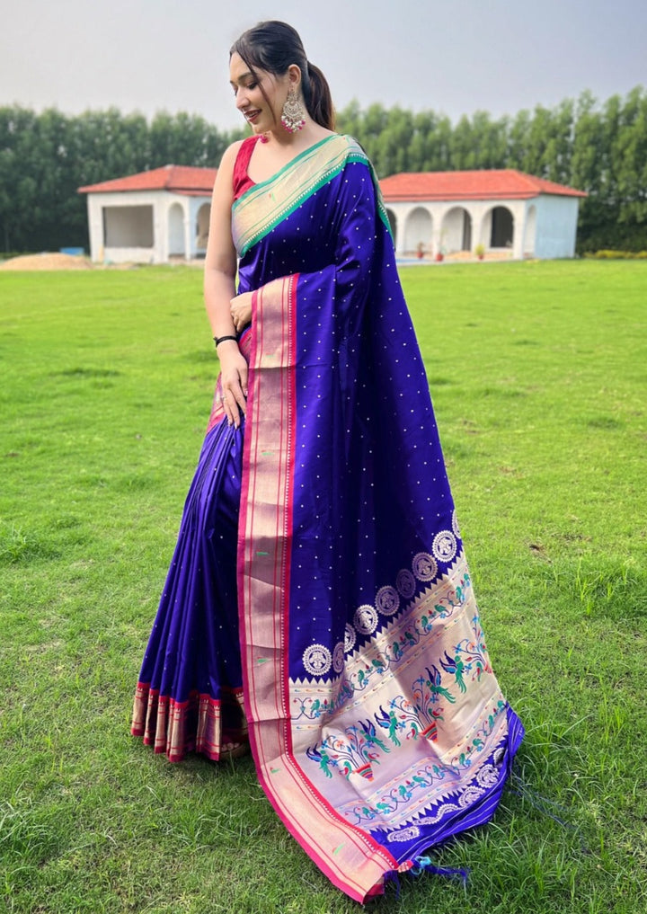 Ganga Yamuna- A Luxurious Paithani Saree