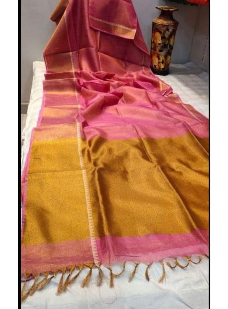 Manohari (Pure Tissue Linen Saree)