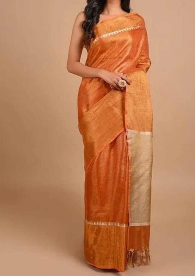 Manohari (Pure Tissue Linen Saree)