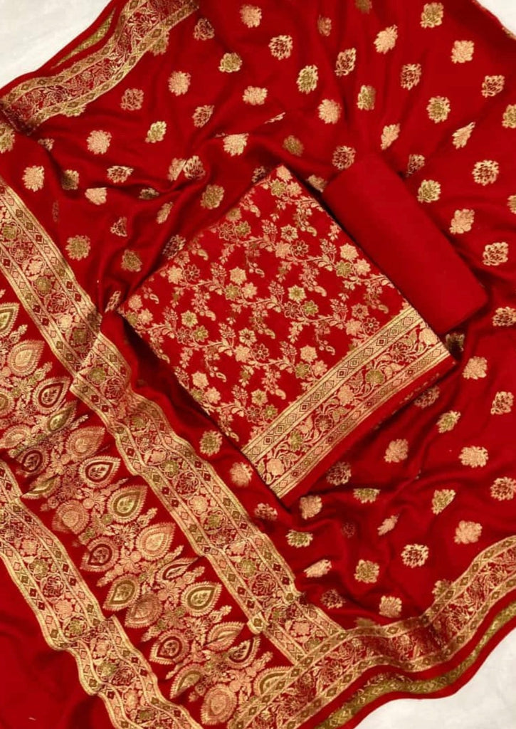 One Stitch Away-Pretty Red Suit Set(Unstitch)