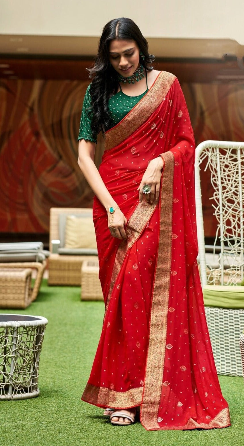 Last But Not The Least (5 Georgette sarees)