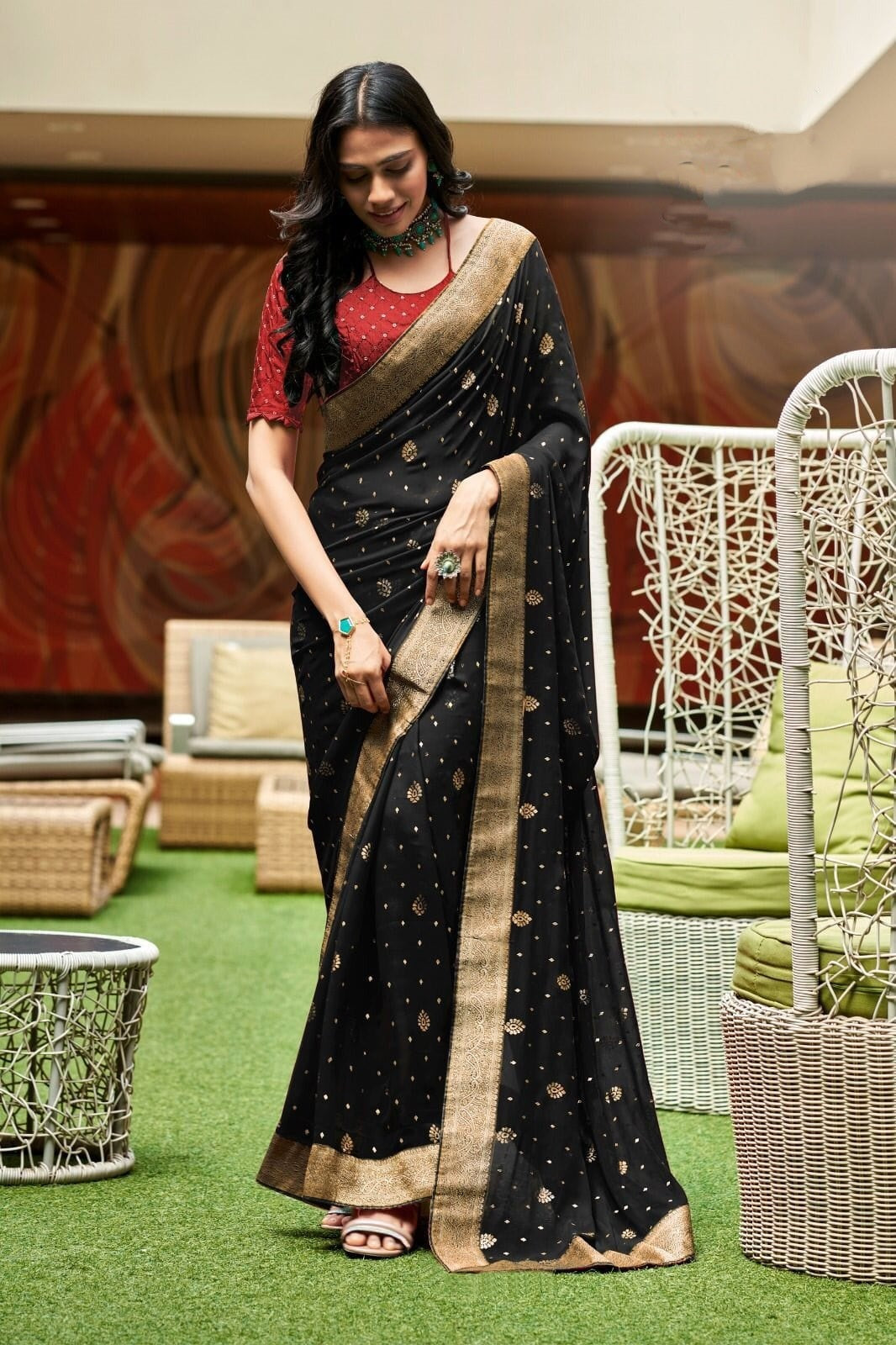 Last But Not The Least (5 Georgette sarees)