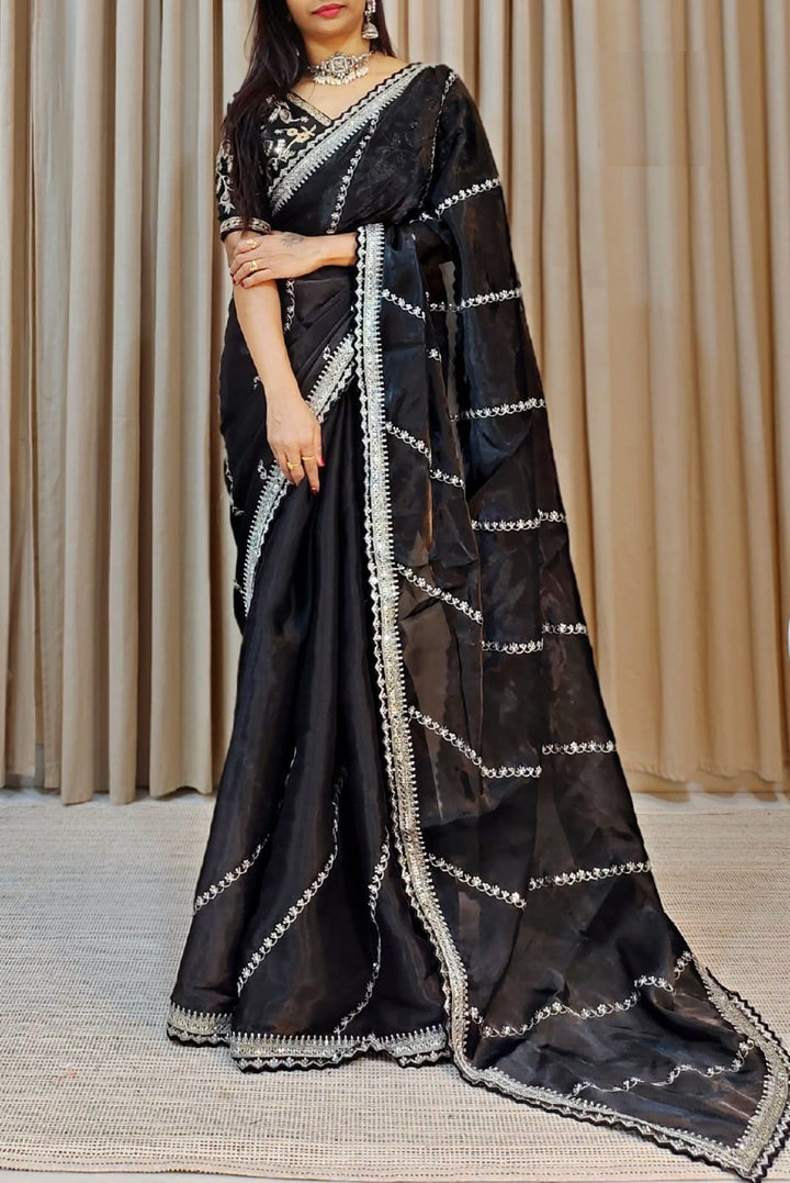 Making A Difference- Jimmy Choo Saree(Black)