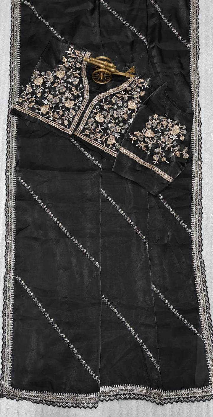 Making A Difference- Jimmy Choo Saree(Black)