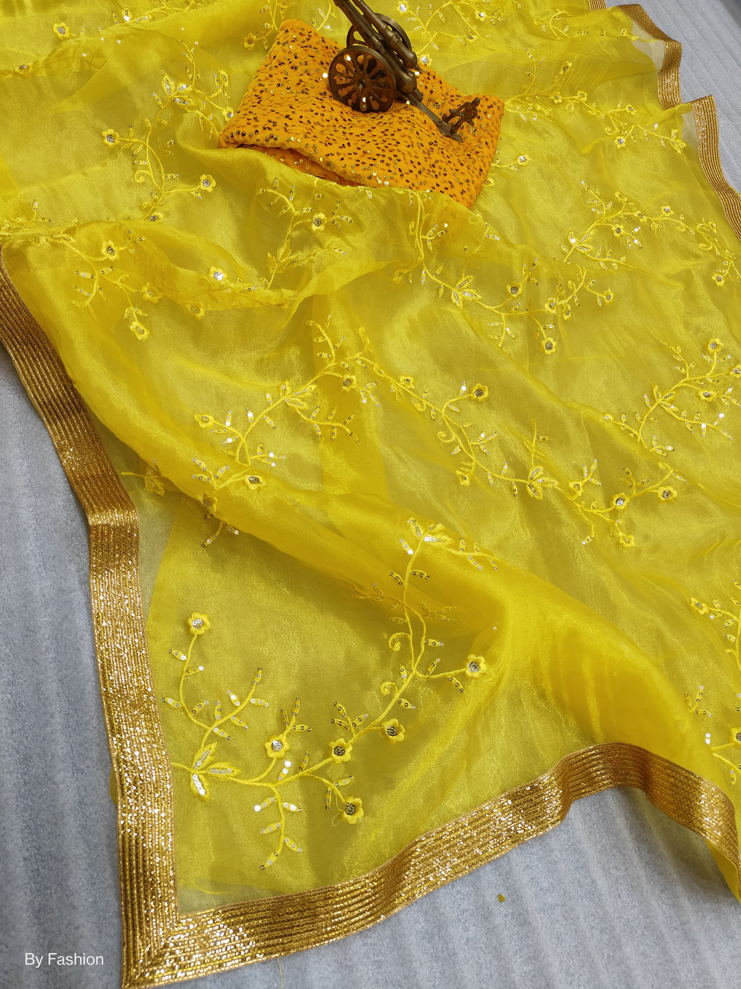 Universal Truth(A Organza Silk Saree)